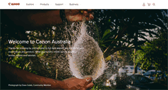 Desktop Screenshot of canon.com.au