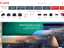 Tablet Screenshot of canon.com.br