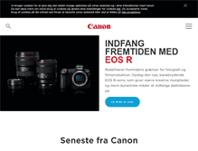 Tablet Screenshot of canon.dk