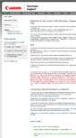Mobile Screenshot of developersupport.canon.com